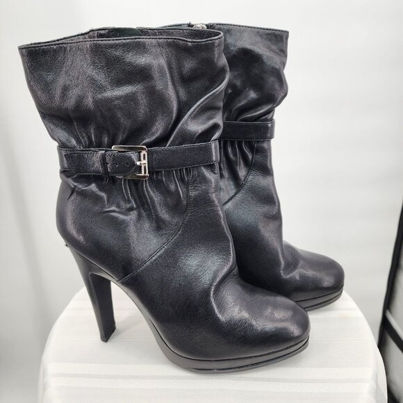 MICHAEL KORS Veronica Black Stiletto Booties Size 8 New - Picture 3 of 11
